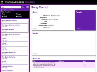 Manx Music Database